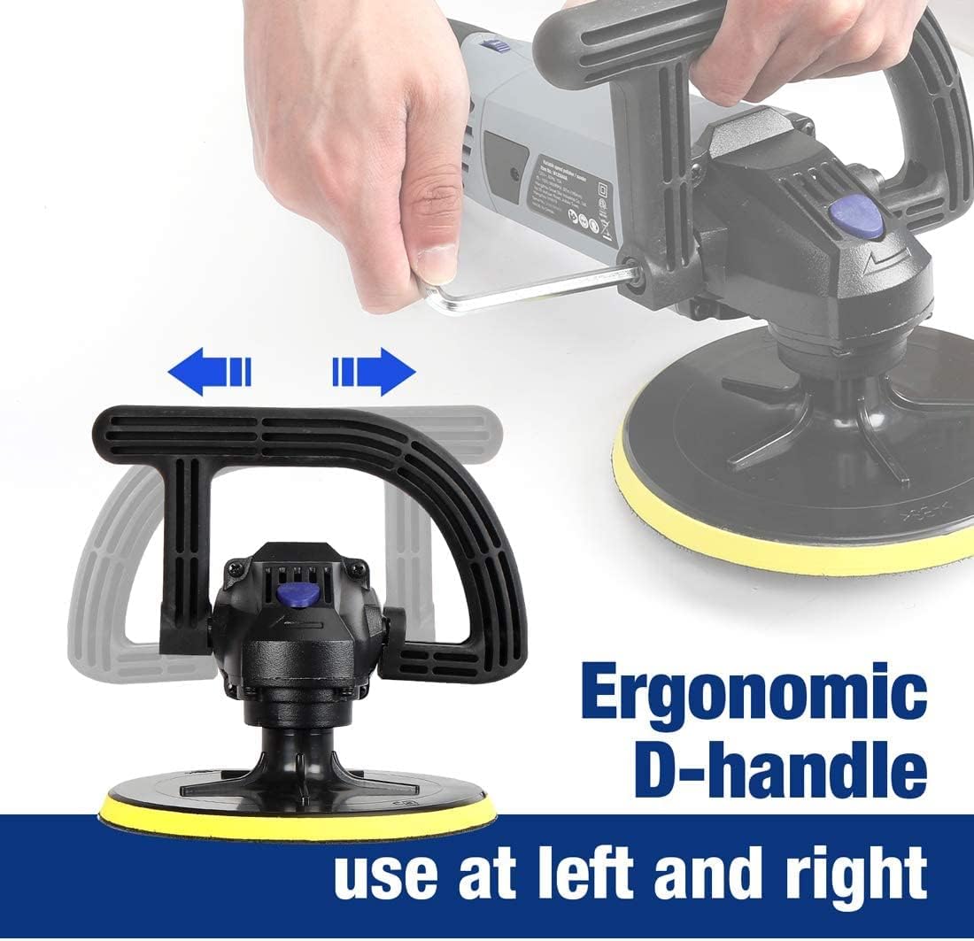 7-inch Buffer Polisher with 4 Pads, 6 Variable Speed D84684
