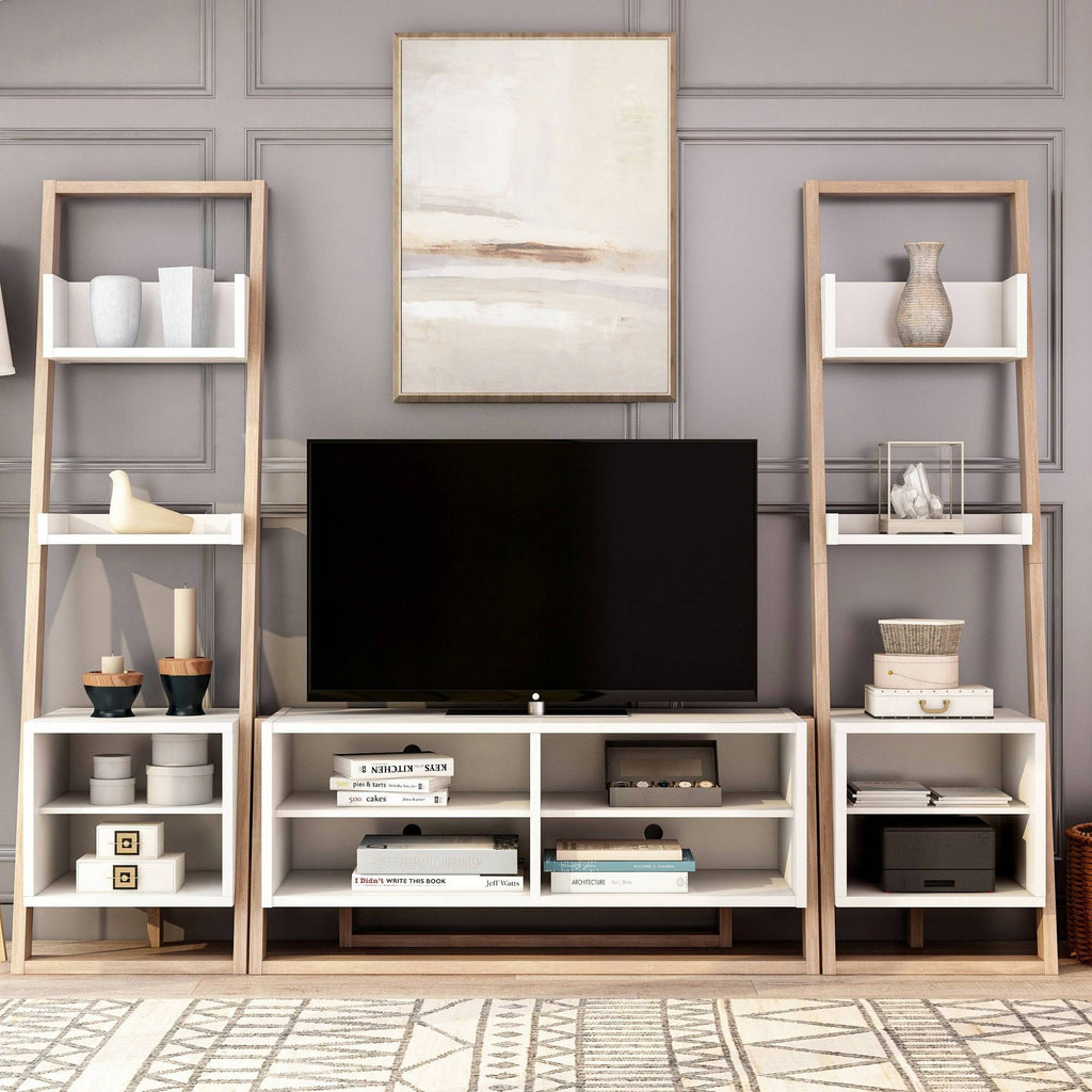 3PC Beige Entertainment Center N328111