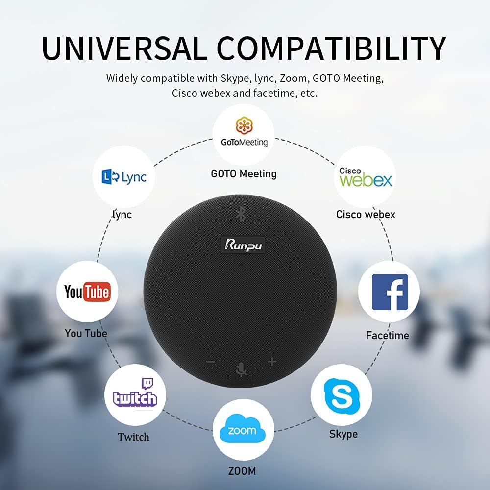 Bluetooth USB Omnidirectional Microphone Speaker with Noise Canceling S15124