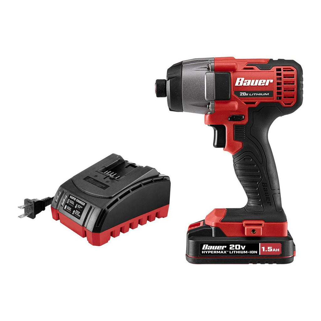 20V Cordless 1/4 in. Hex Compact Impact Driver Kit with Battery and Charger S179
