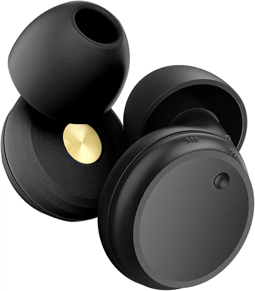 3-Mode Noise Reduction Reusable Earplugs 18-32dB Black I13365