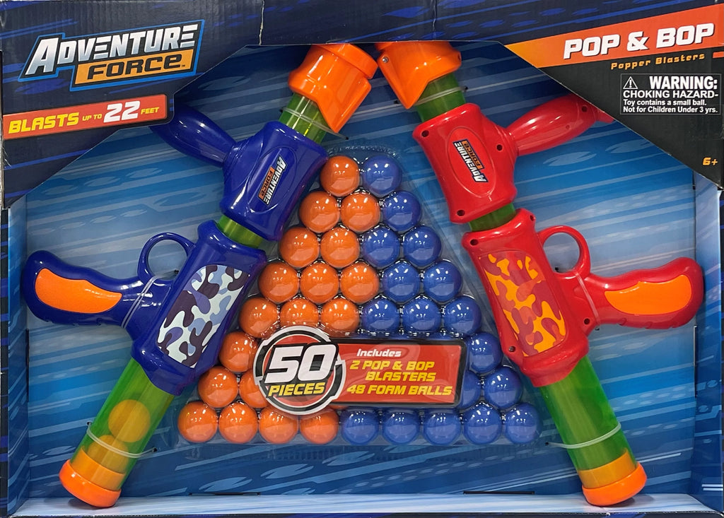 Pop Blasters, 2 Blasters & 48 Foam Balls I936662