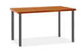 Cherry Top Parsons Leg Table with Graphite Base A96278