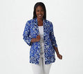 Printed Knit Cardigan, Size Large V90537