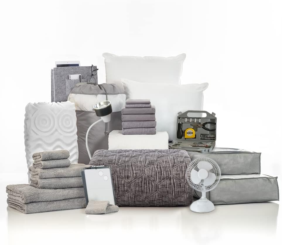 25-Piece Twin XL Bedding Bath Trunk Bundle Wonderland Gray A687542