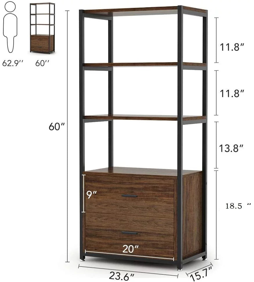 Bookcase with 2 Drawers T825200