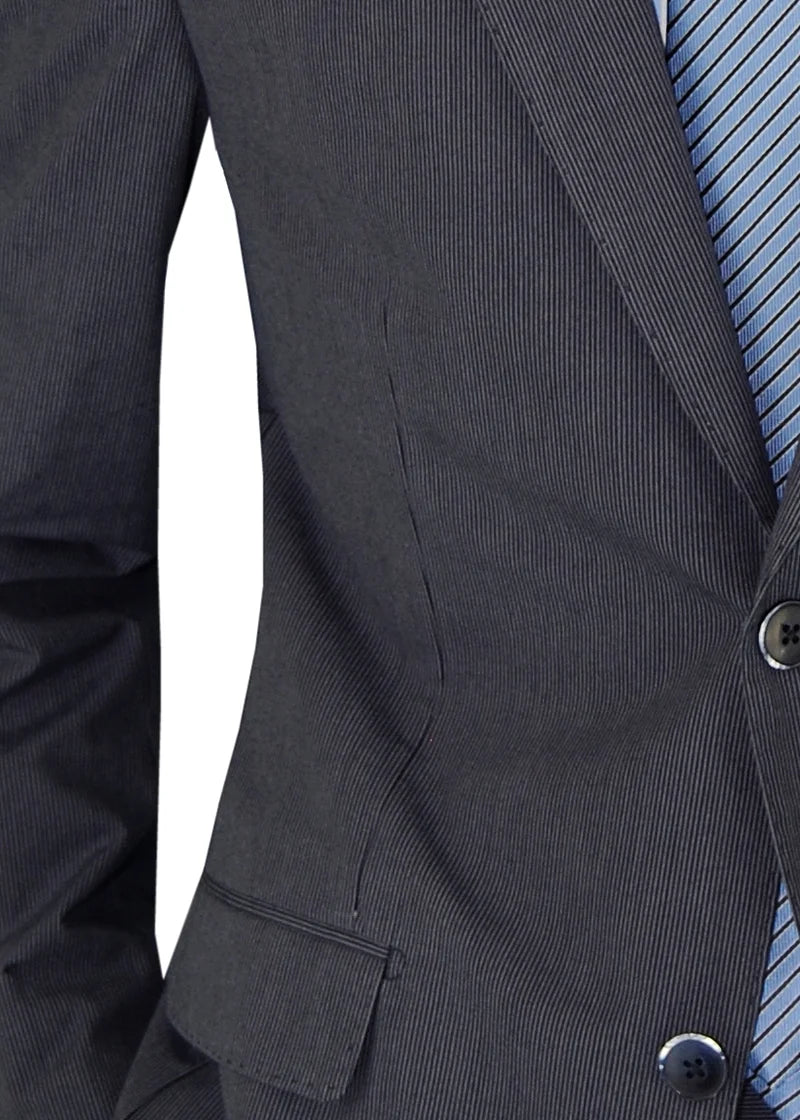 Italian Men's Two Button Suit Set 2 Piece Trim Fit Jacket Pant W3089