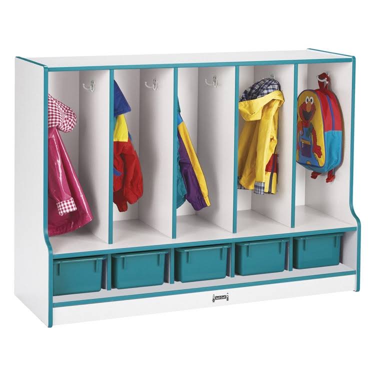 Blue 5 Section Coat Locker T828