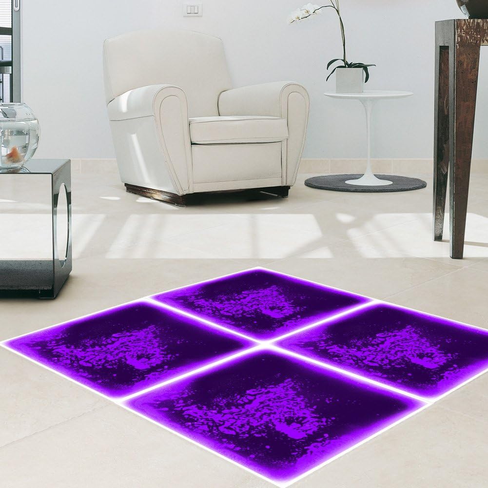 Purple Liquid Encased Floor Tile K7241