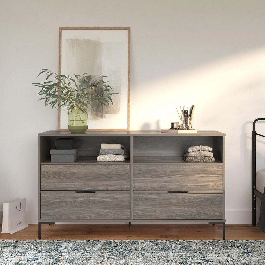 Weathered Oak Wide Dresser X293270