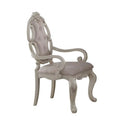 Fabric Upholstered Wooden Arm Chairs Set of Two N4800