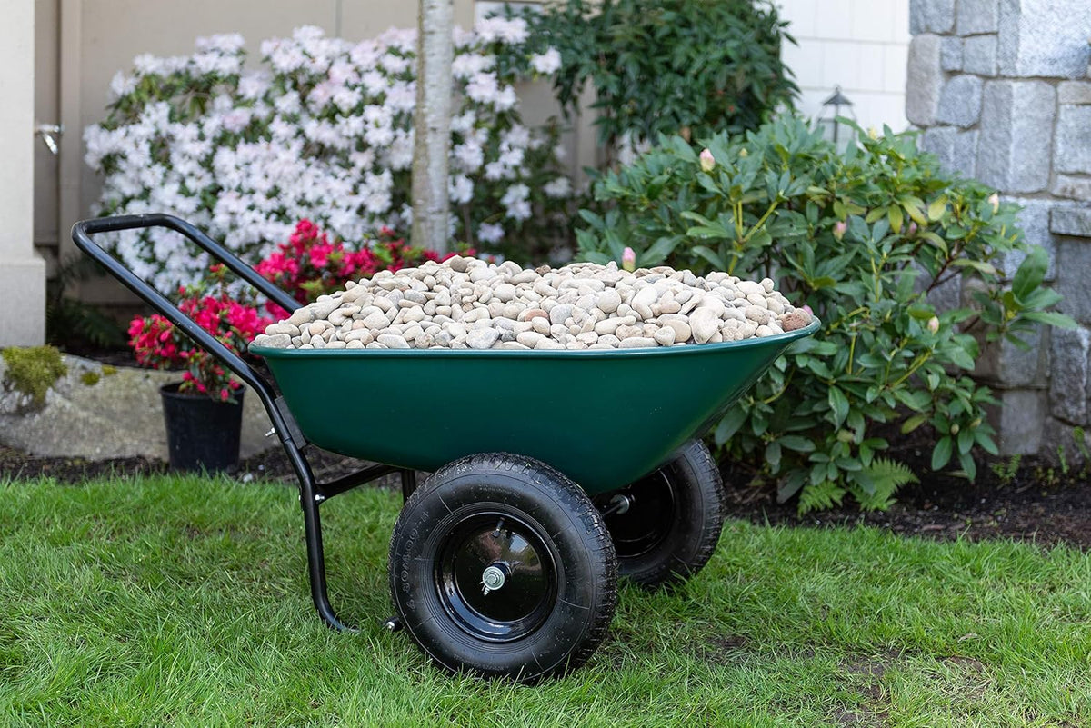 2 Tire Wheelbarrow Garden Cart Z5318