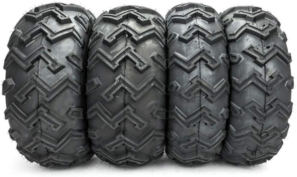 4PCS 25x8-12 Front & 25x10-12 Rear 6 Ply ATV/UTV Tubeless Tires L57101