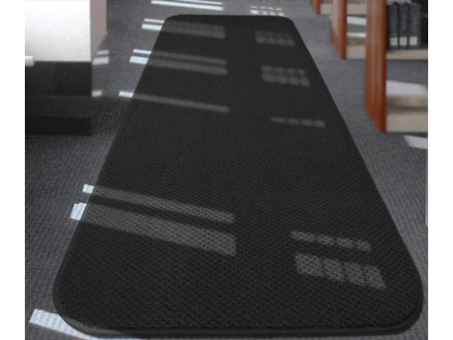 Black Skid-Resistant Carpet Runner W75673