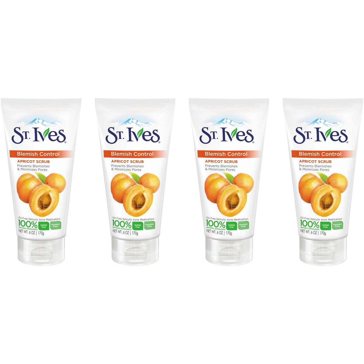 Apricot Face Scrub 6 oz 4 count U8037