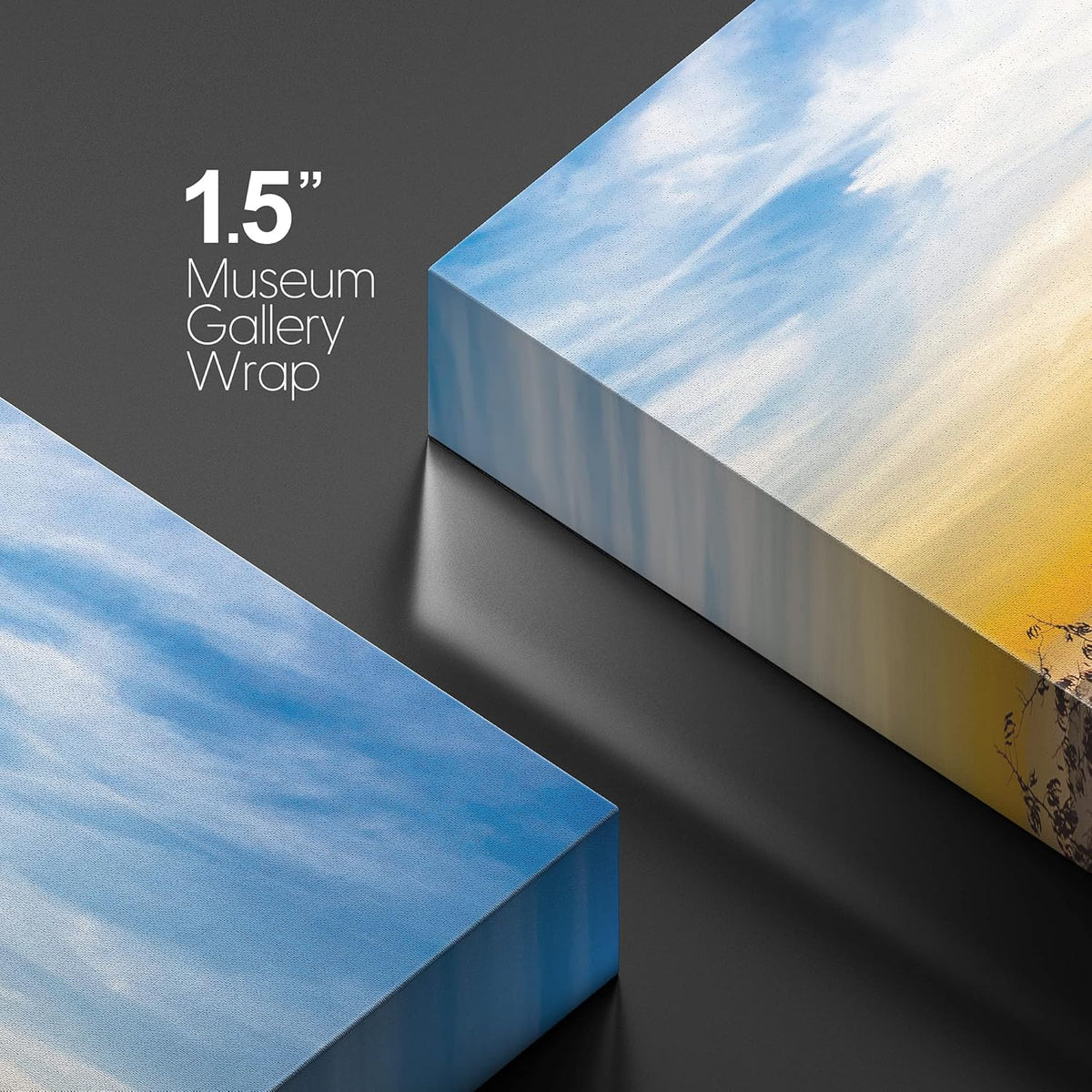 Canvas Print Wall Art Neon Setting Sun Above The Hills Nature Wilderness Photography Realism Rustic Landscape Dramatic Multicolor - 24x36 H805575