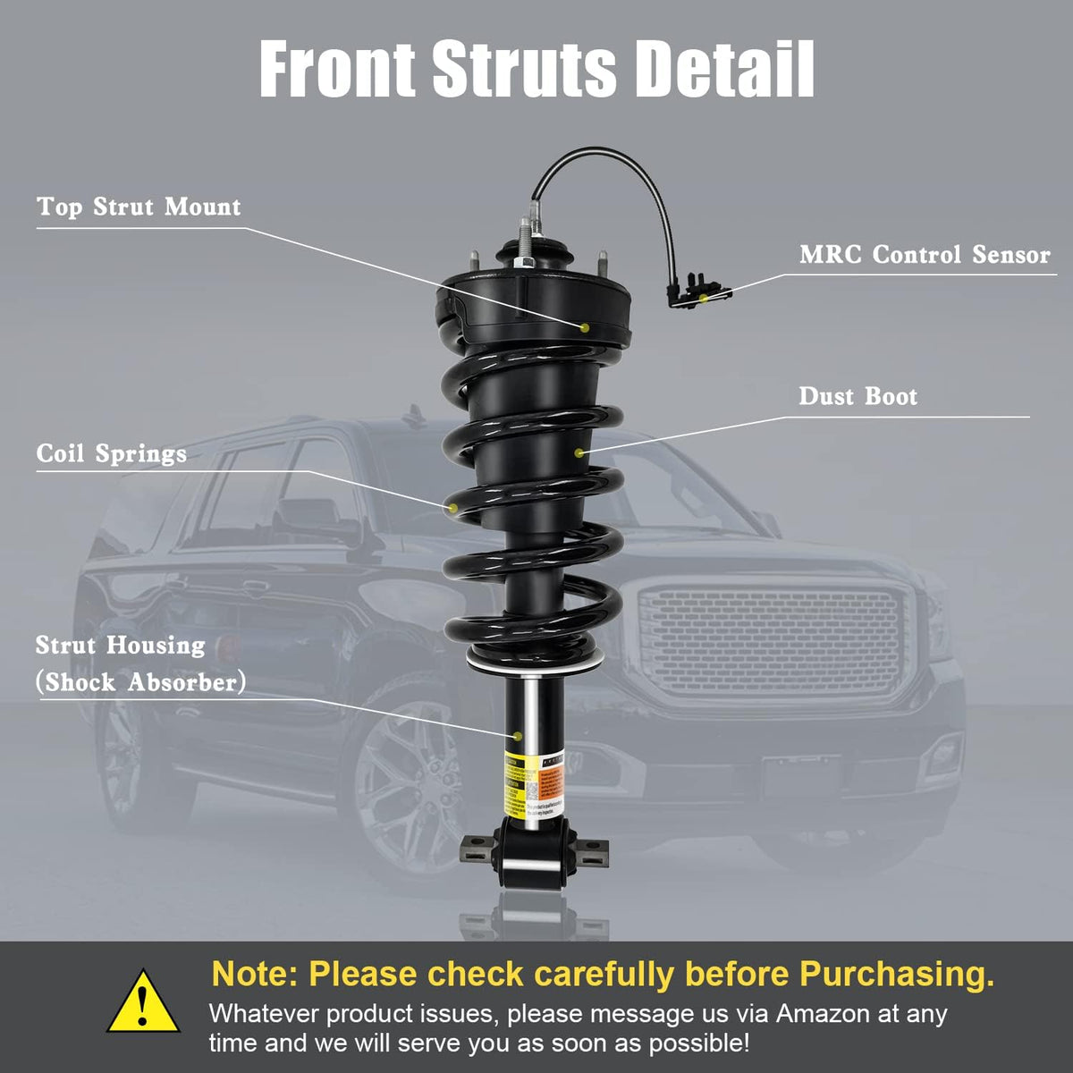 Front Struts Assembly Shock Absorber with Magnetic Ride Control Pair T161