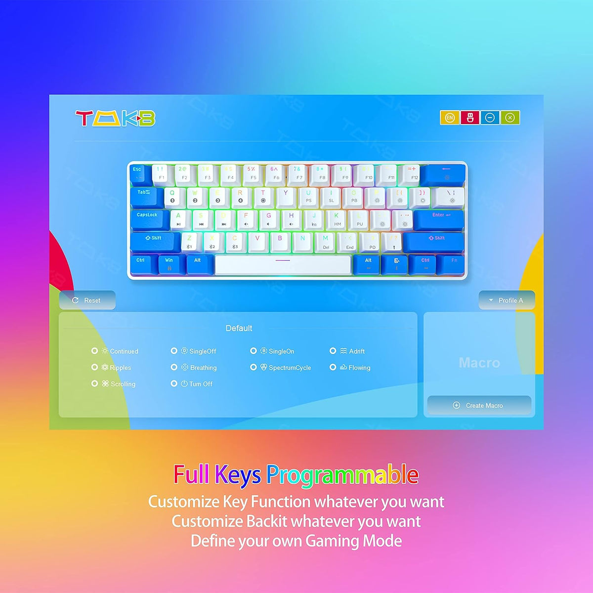 60% Hot Swap RGB Mechanical Keyboard E126
