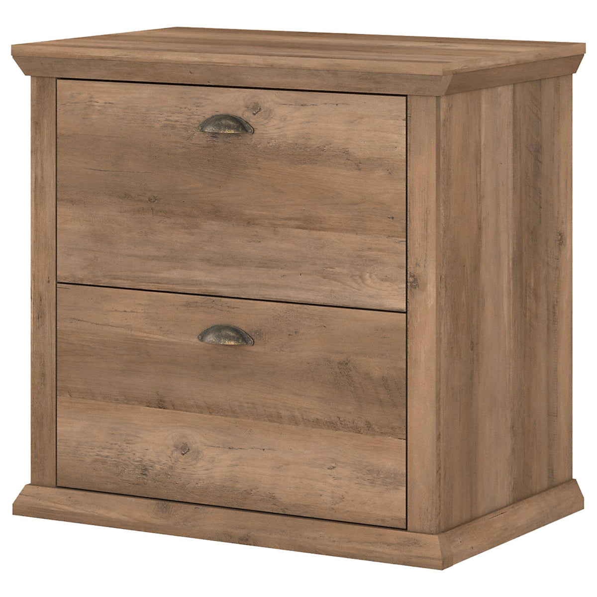 2 Drawer Lateral File Cabinet, Reclaimed Pine Y60497