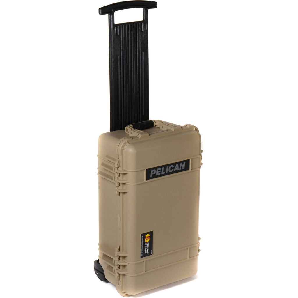 Desert Tan Carry on Case with Yellow and Black Divider Set F840759