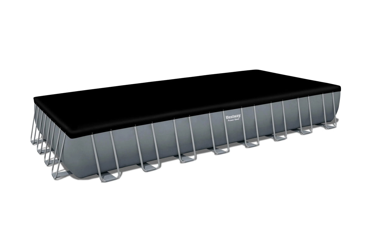 Power Steel 31'4 x 16' x 52 Rectangular Above Ground Pool Set U87137