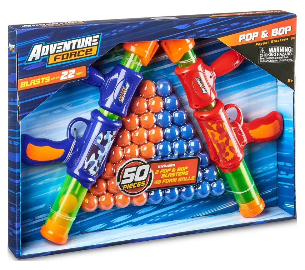 Pop Blasters, 2 Blasters & 48 Foam Balls I936662