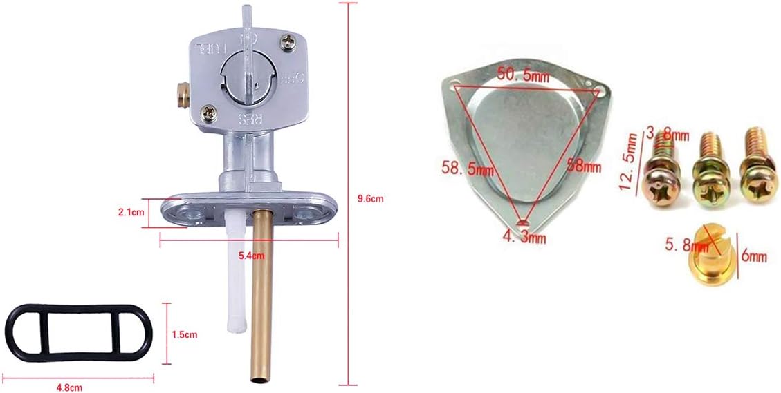 Carburetor Carb Kit with Fuel Switch Valve Petcock ATV Carb Pack of 2 Z830382