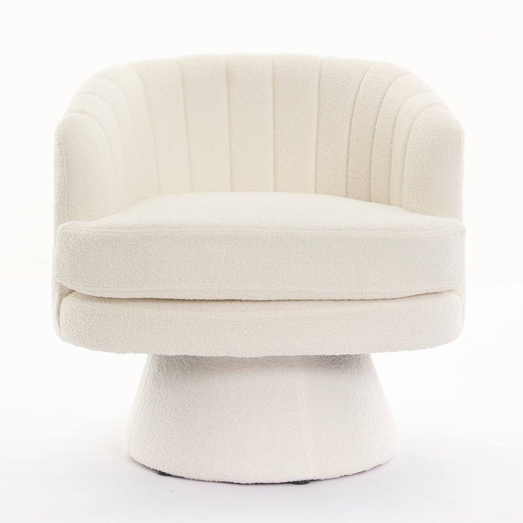 Beige Swivel Accent Chair K5454