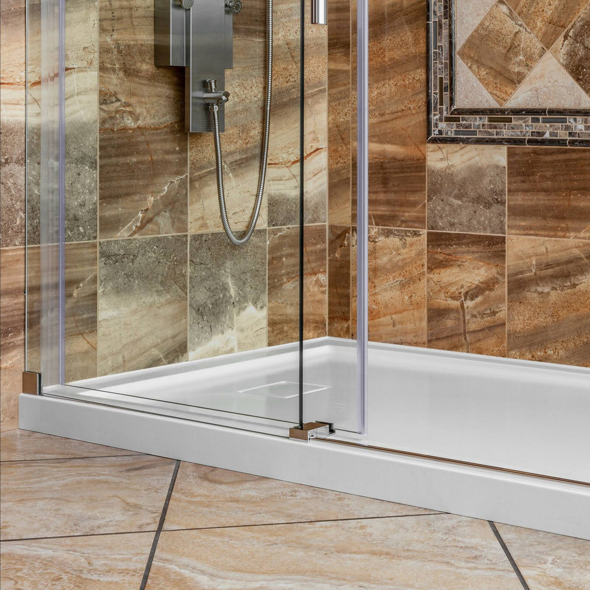 60 x 30 Right Double Threshold Shower Pan Base X315