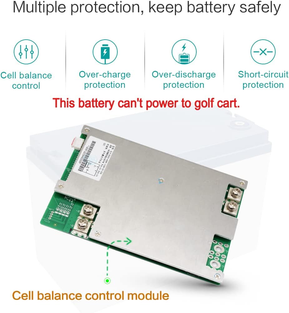 Rechargeable 12V 100Ah Lithium Iron Phosphate Deep Cycle Battery Pack S8338