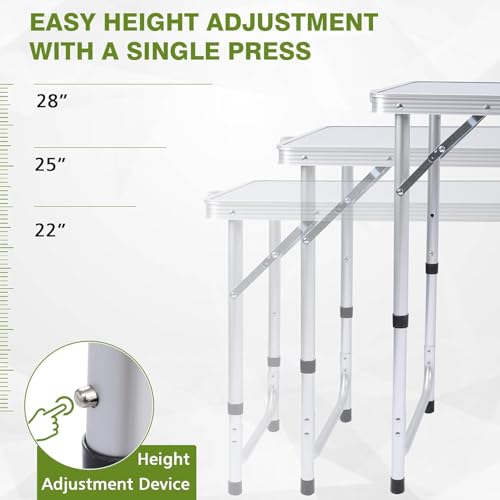 Folding Camping Table with Storage Q87523