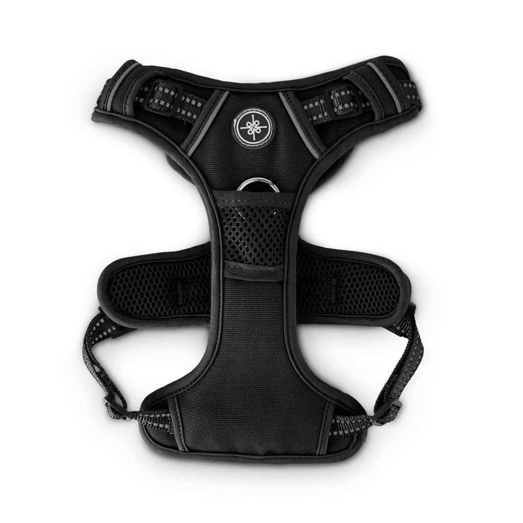 Black Front Walking Dog Harness H4874